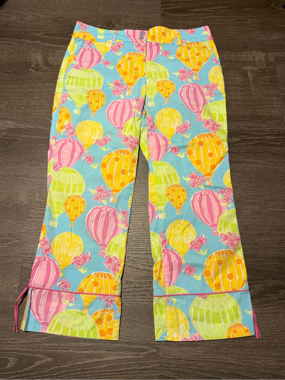 Lilly Pulitzer | Balloon Race Capri Pants | Hot Air Balloon Print | Sz 4